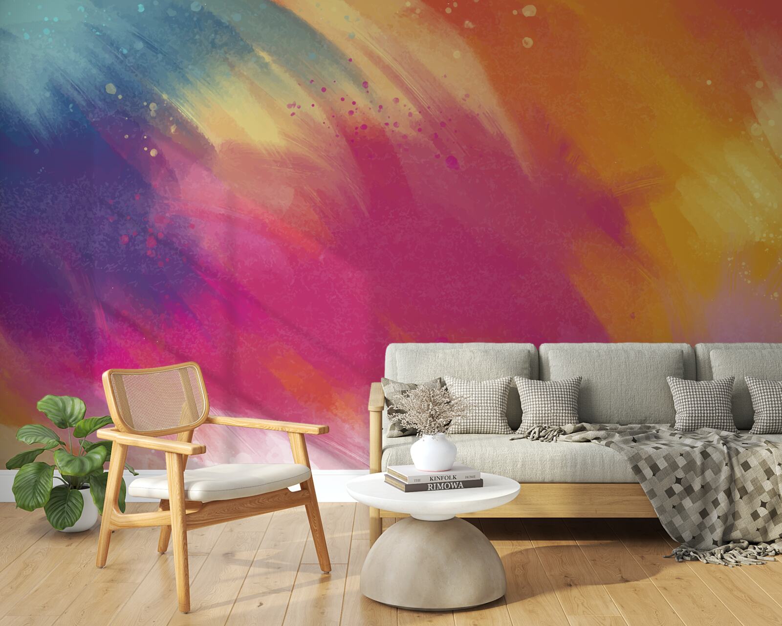 Fototapet curcubeu în spațiu