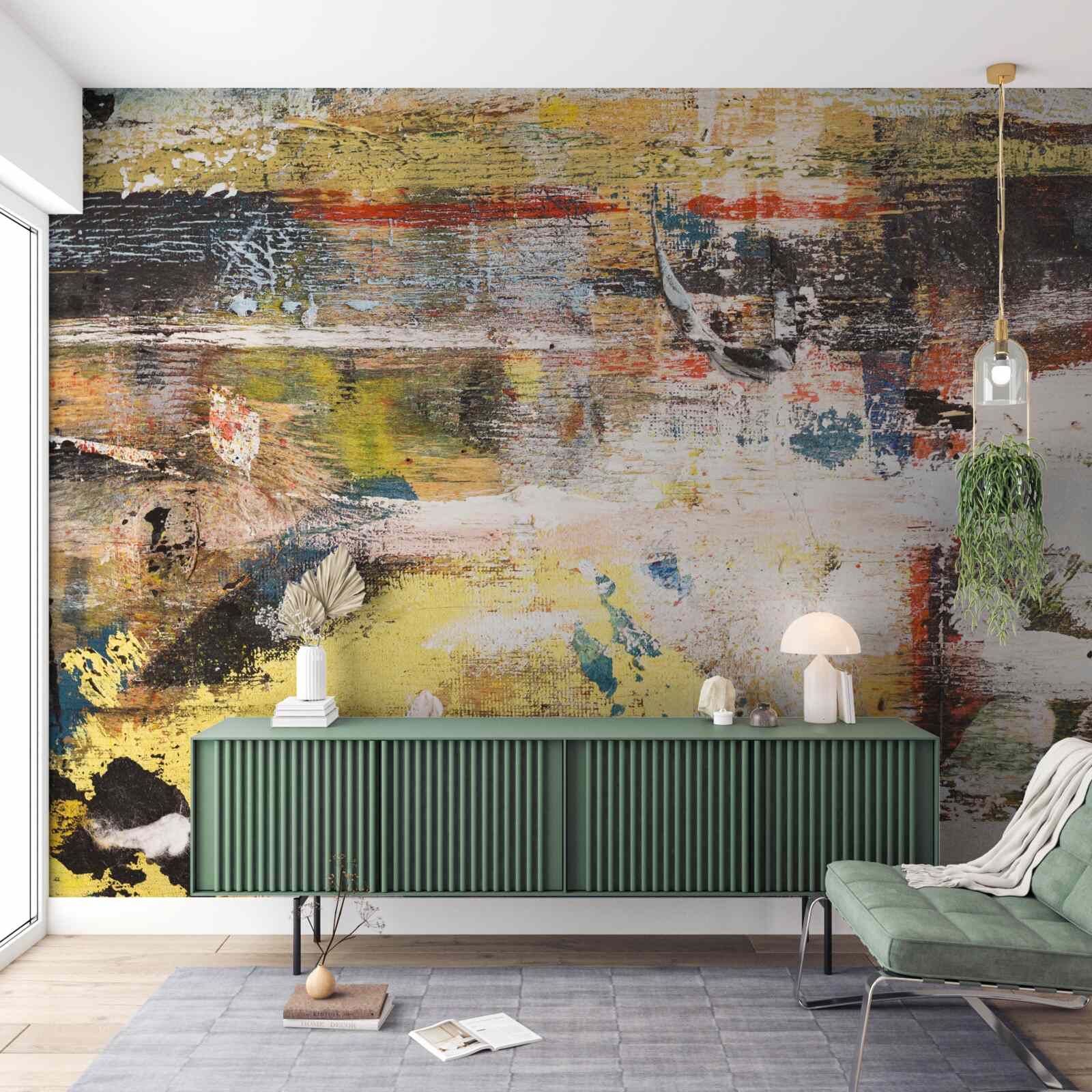 Fototapet o plajă nisipoasă unde apa este atât de calmă