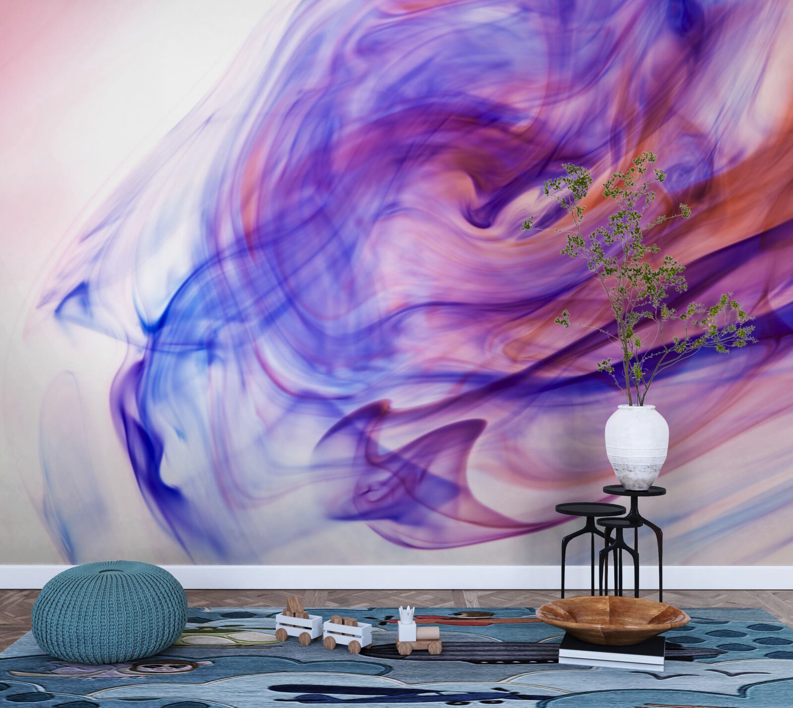 Fototapet pete violet deschis