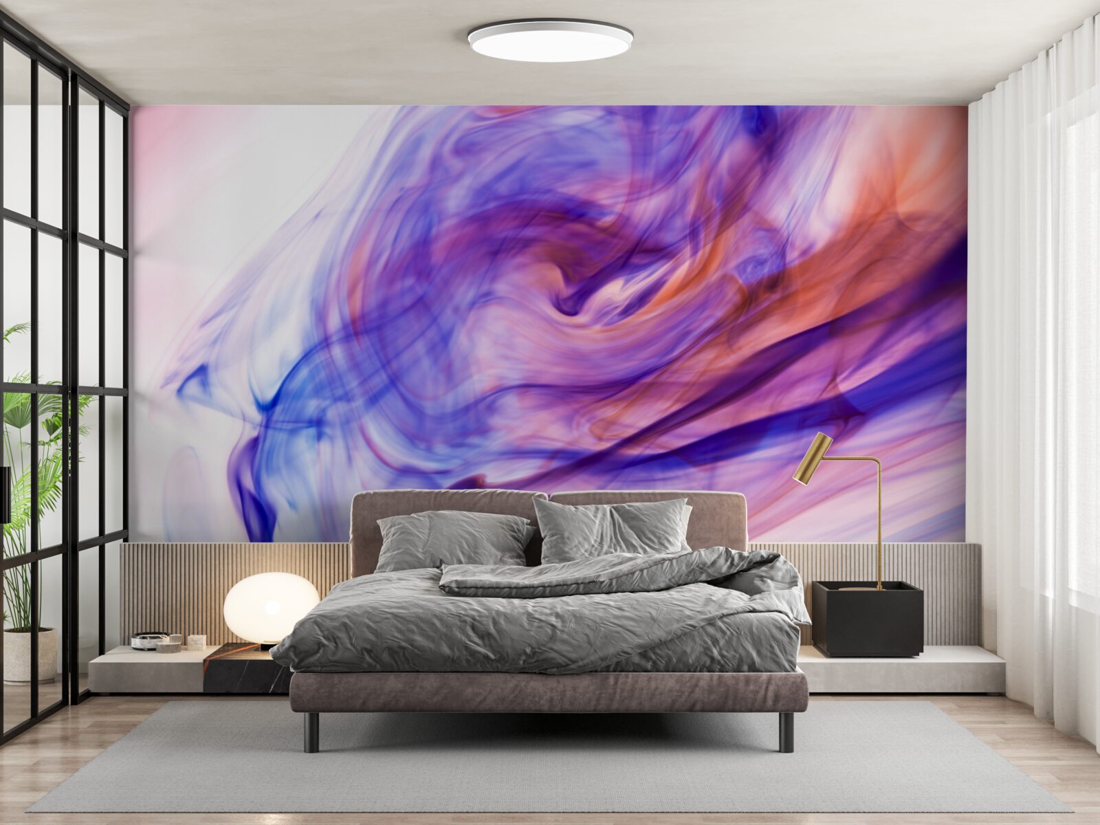 Fototapet pete violet deschis