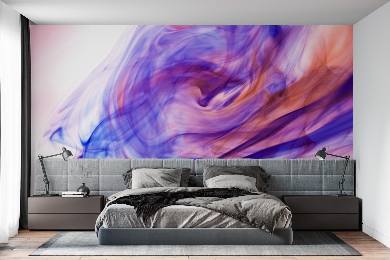 Fototapet pete violet deschis