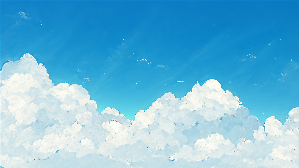 Fototapet cer albastru și nori albi ca zăpada