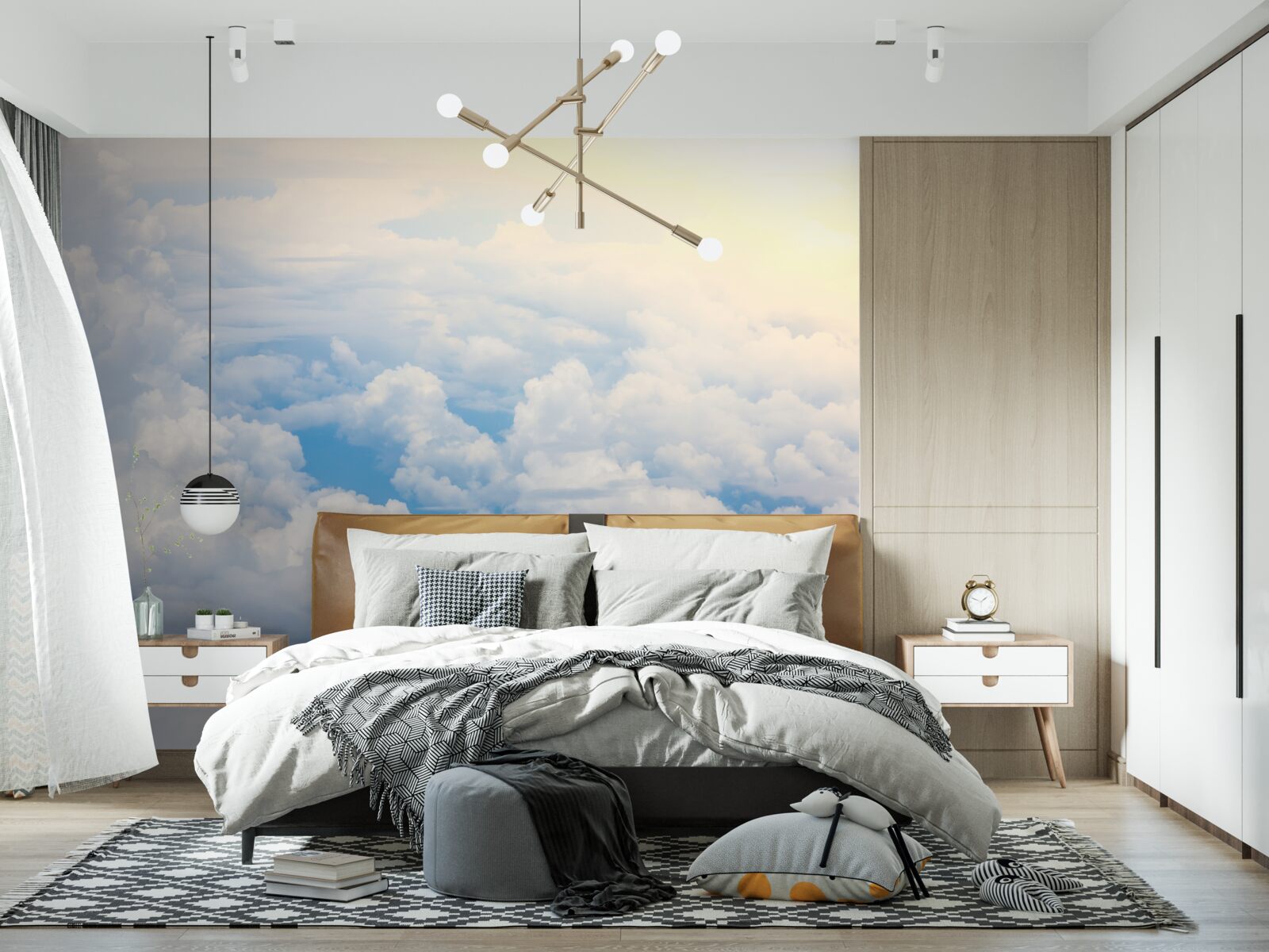 Fototapet nori când soarele merge la culcare