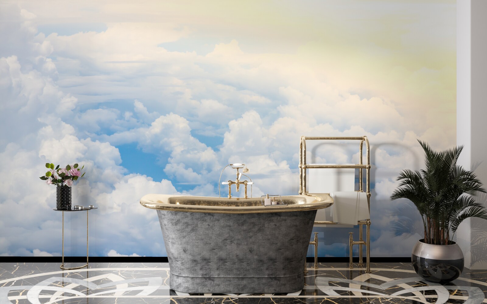 Fototapet nori când soarele merge la culcare