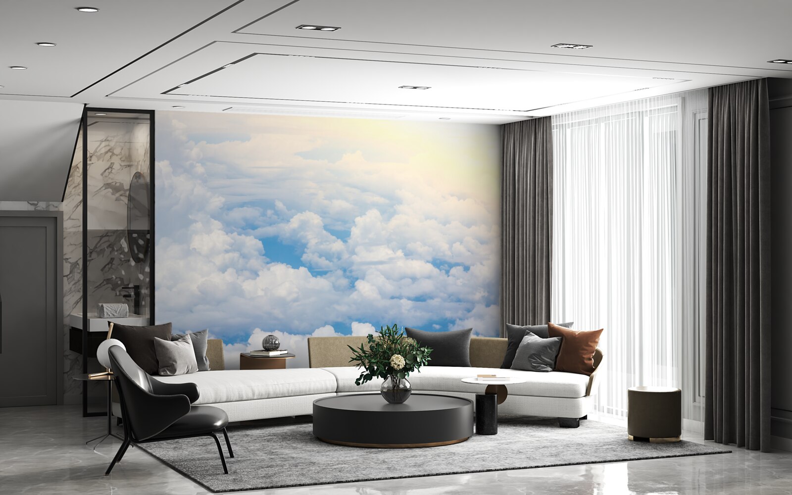 Fototapet nori când soarele merge la culcare