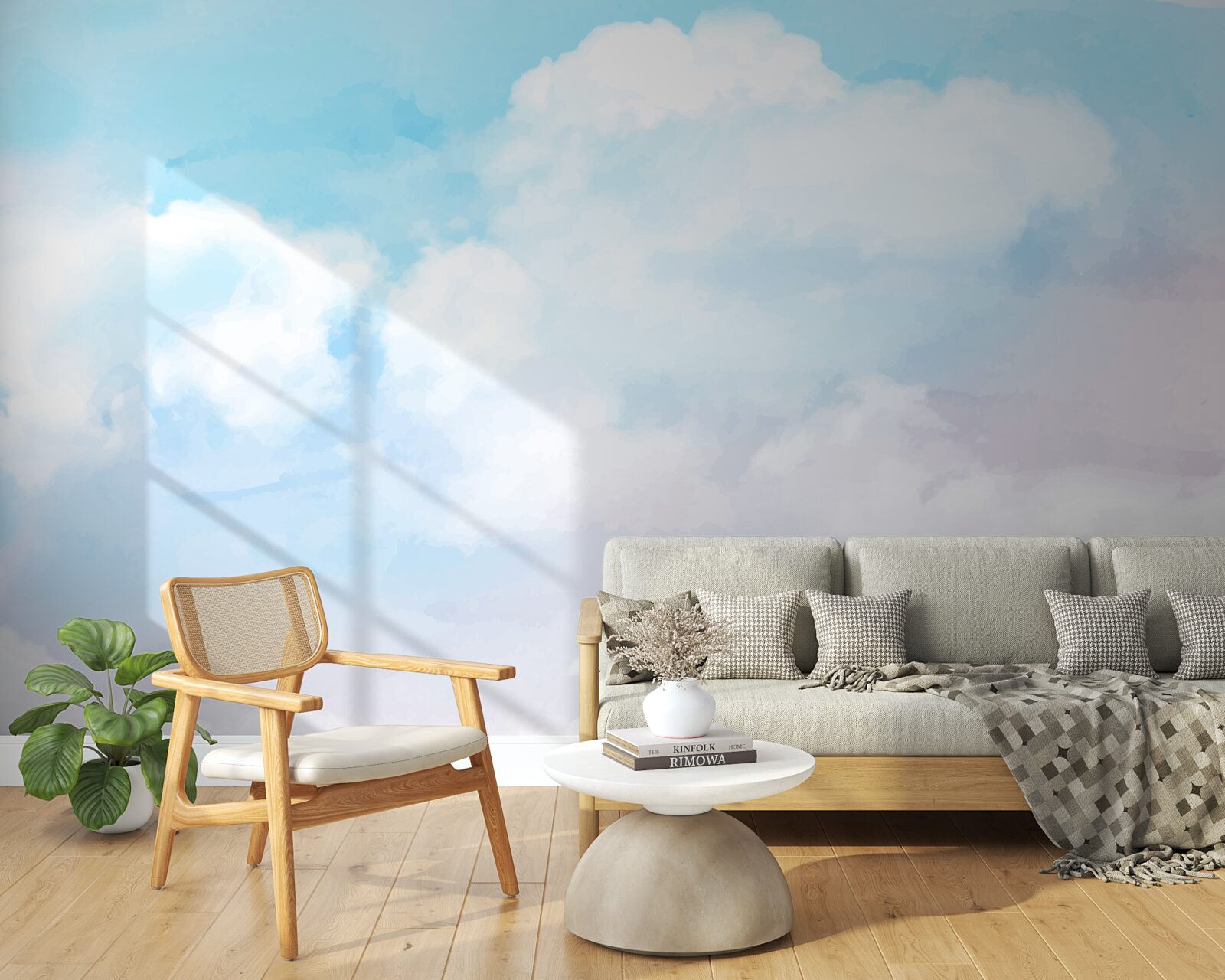 Fototapet cerul este luminos și colorat