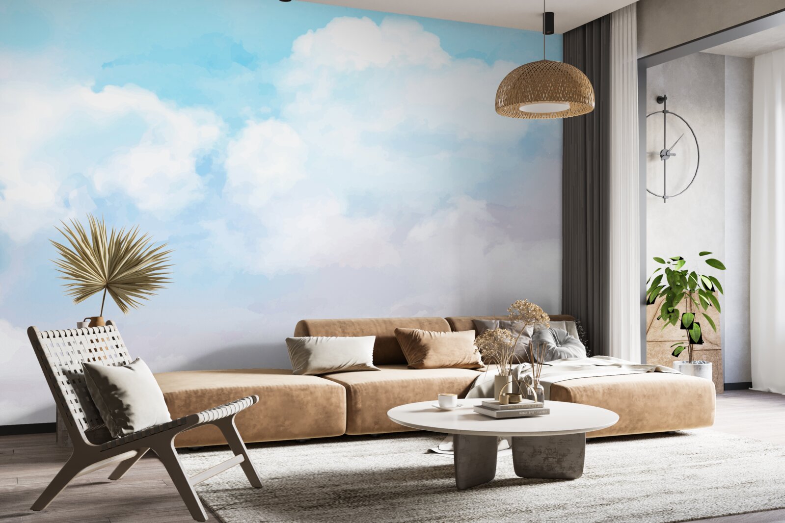 Fototapet cerul este luminos și colorat