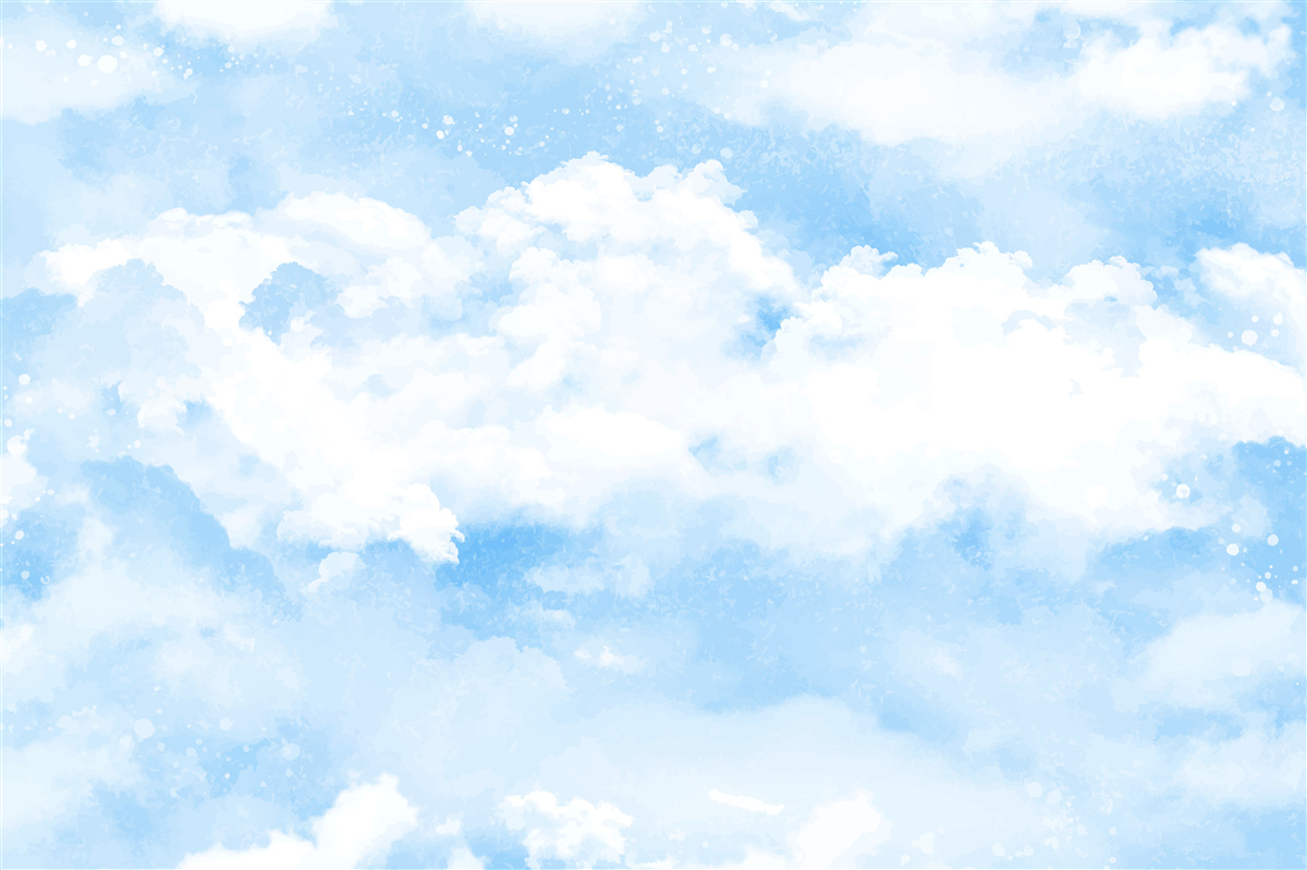 Fototapet "Cerul albastru anunță venirea ploii".