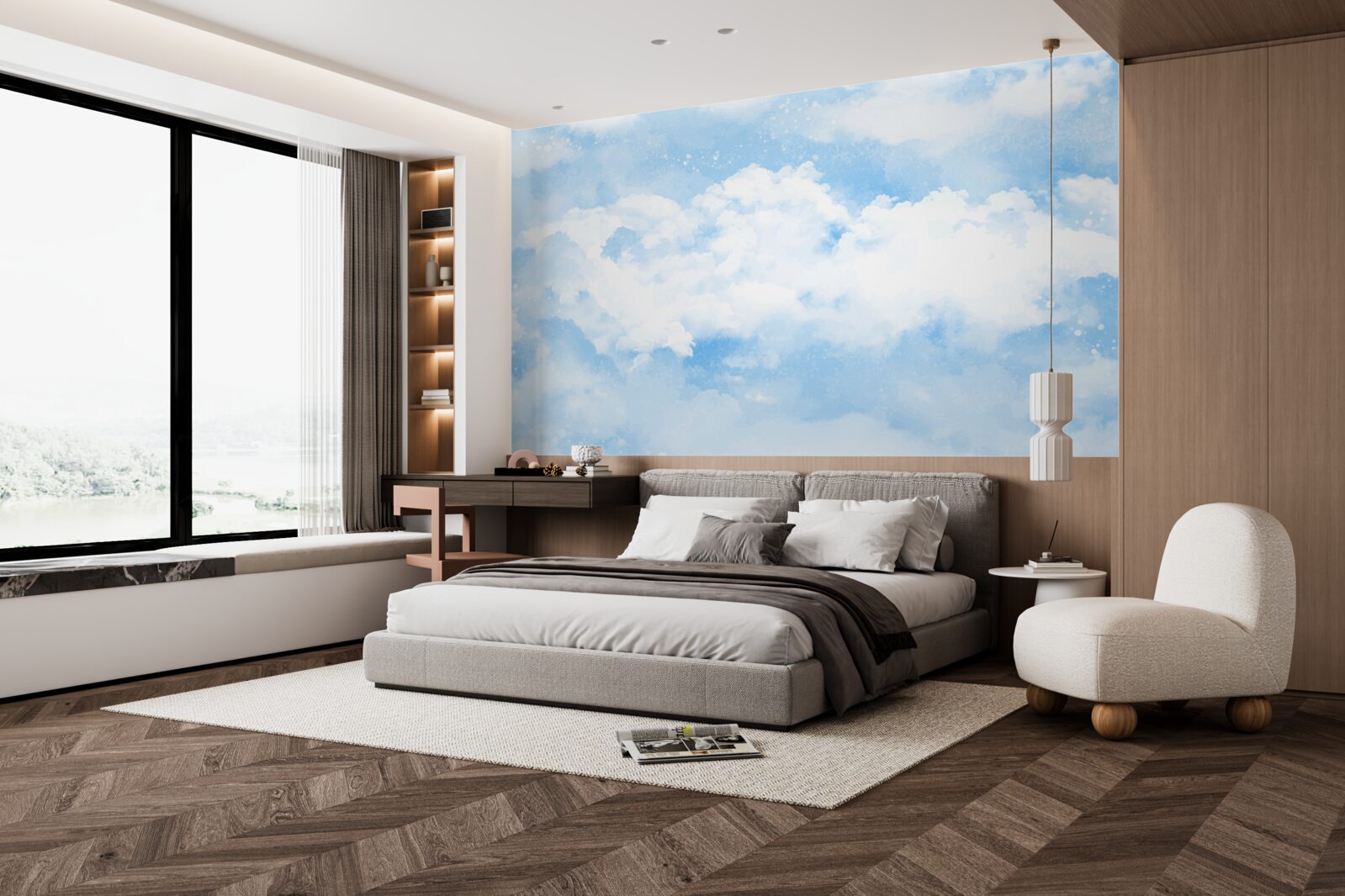 Fototapet "Cerul albastru anunță venirea ploii".