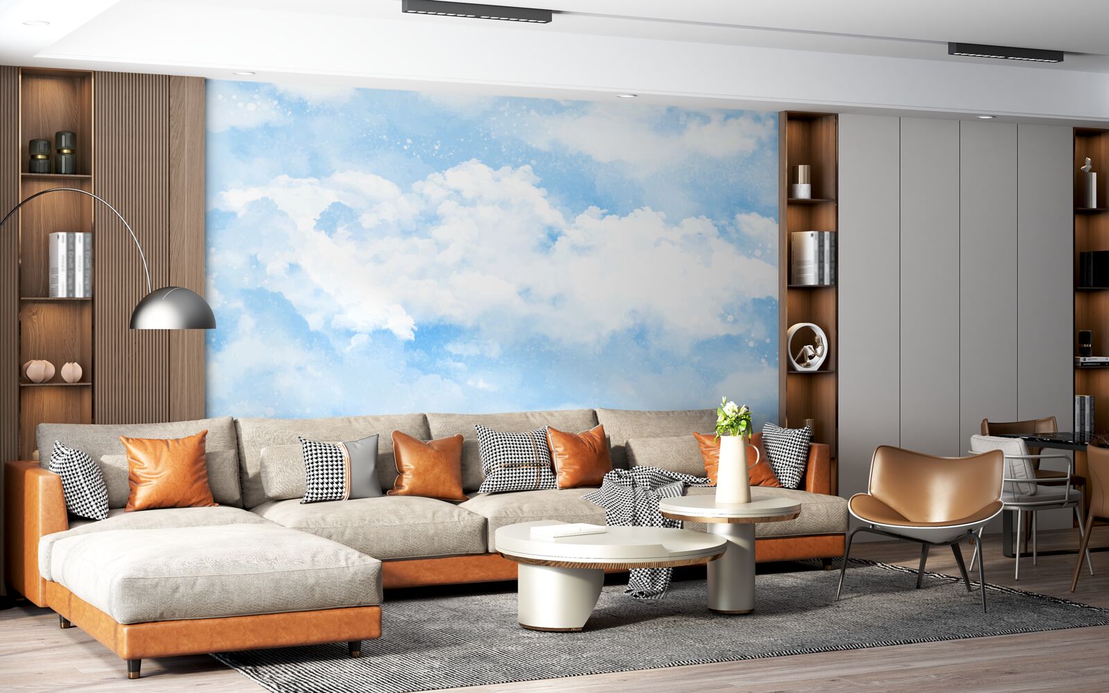 Fototapet "Cerul albastru anunță venirea ploii".