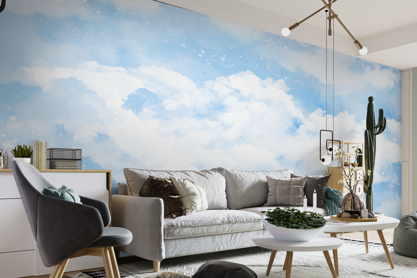 Fototapet "Cerul albastru anunță venirea ploii".