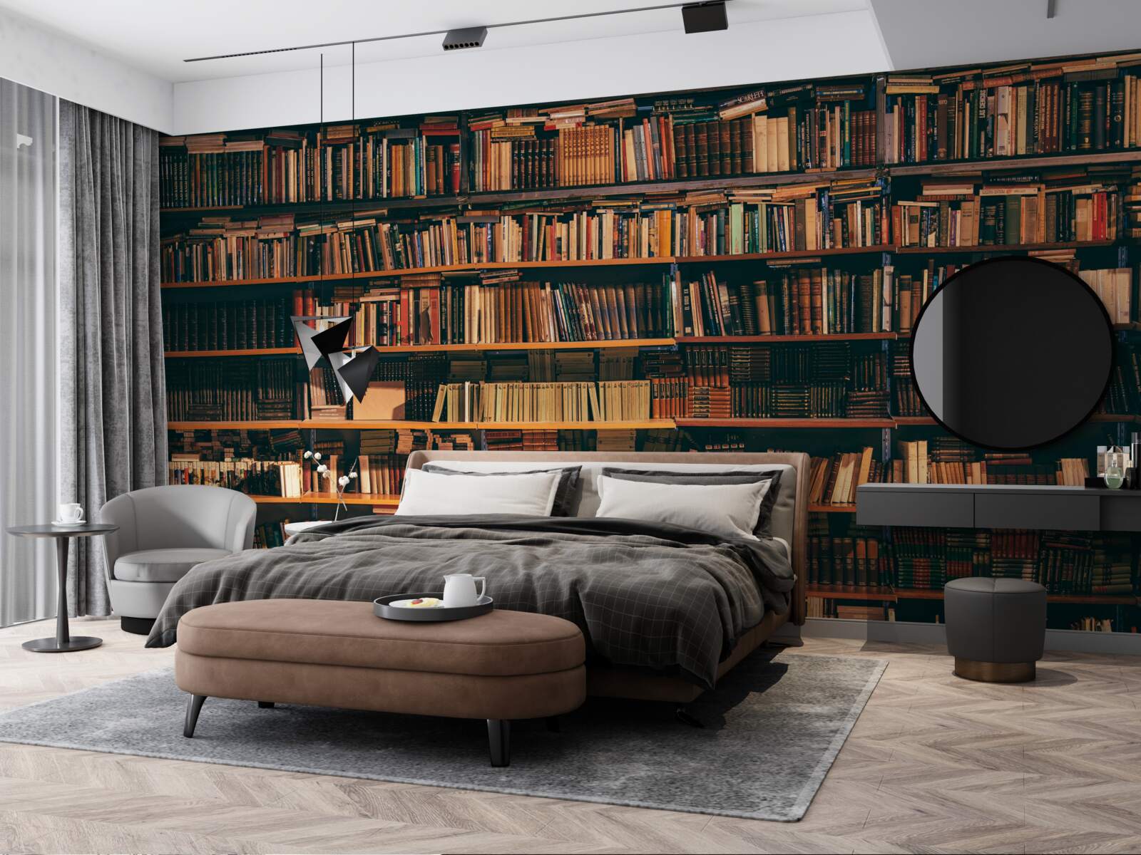 Fototapet casa veche a cărților