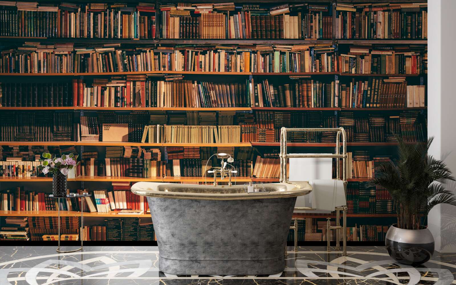 Fototapet casa veche a cărților