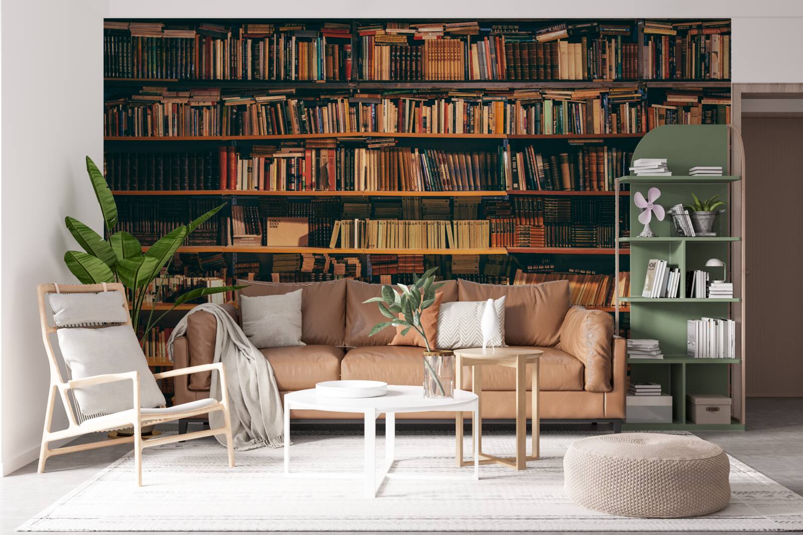 Fototapet casa veche a cărților