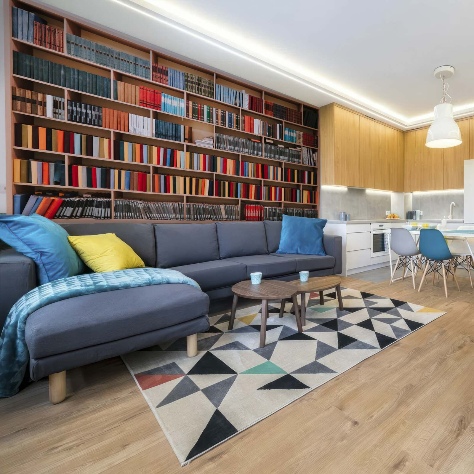 Fototapet o colecție extinsă de cărți la domiciliu