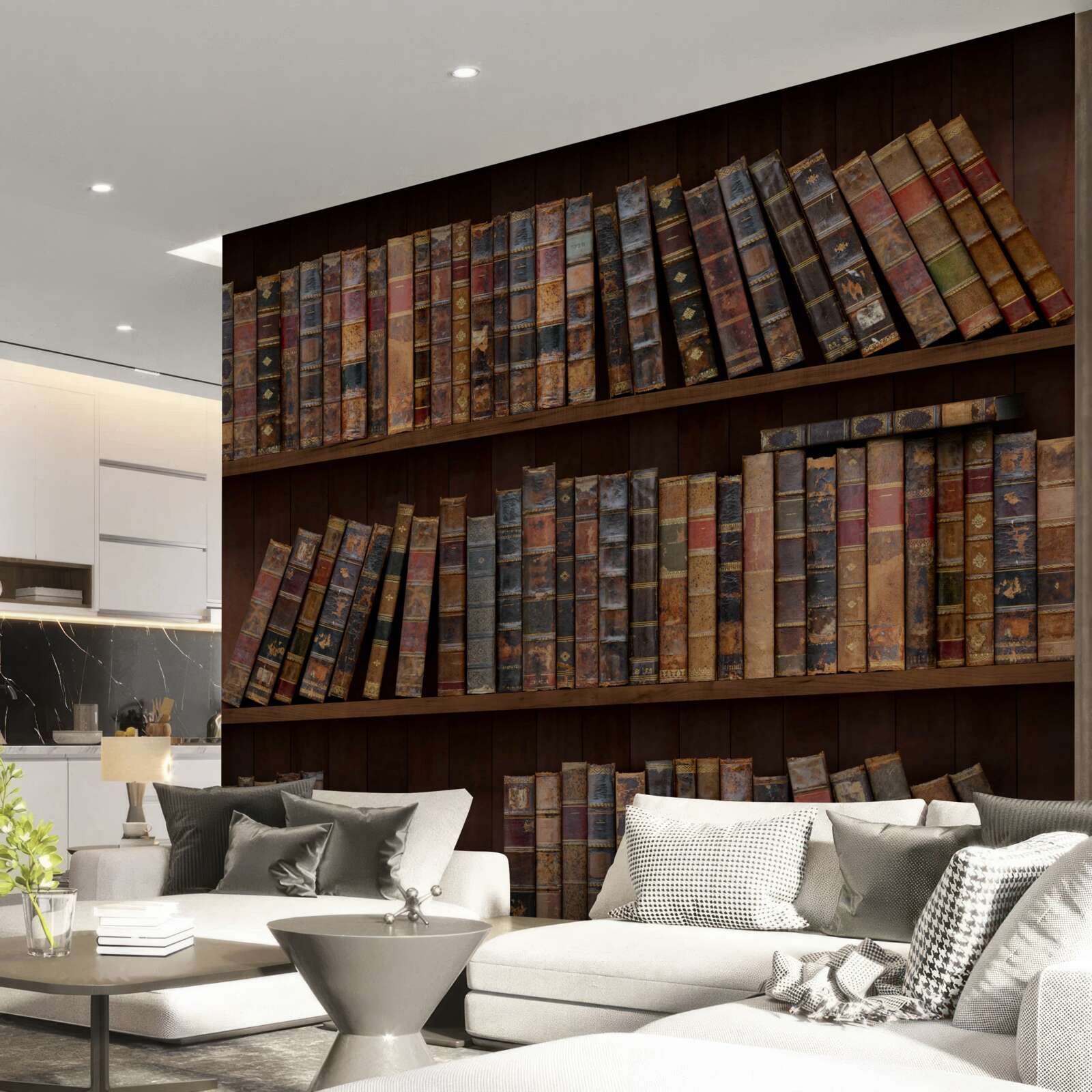 Fototapet volume antice pe dulapuri