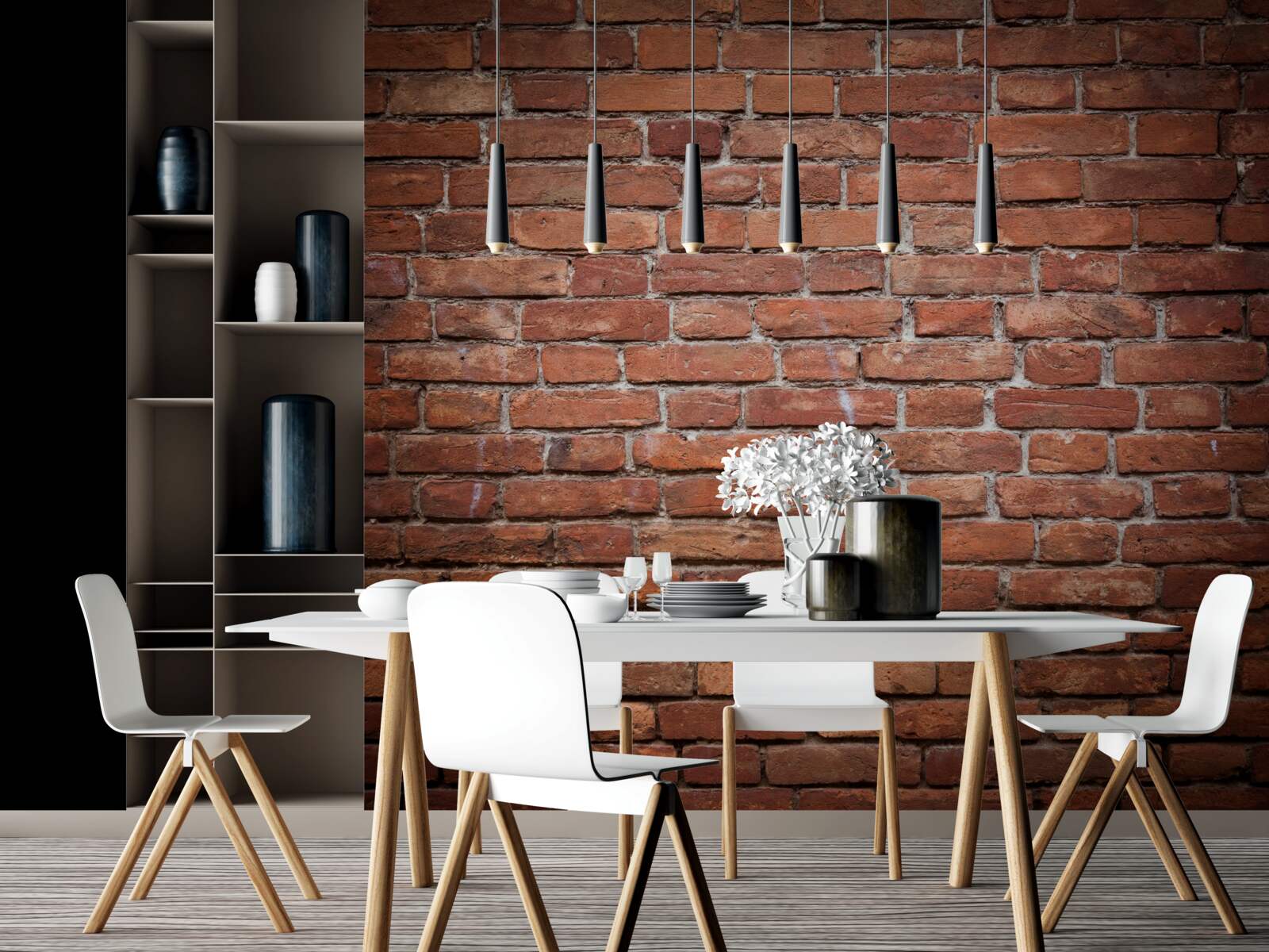 Fototapet partea pătrată a peretelui