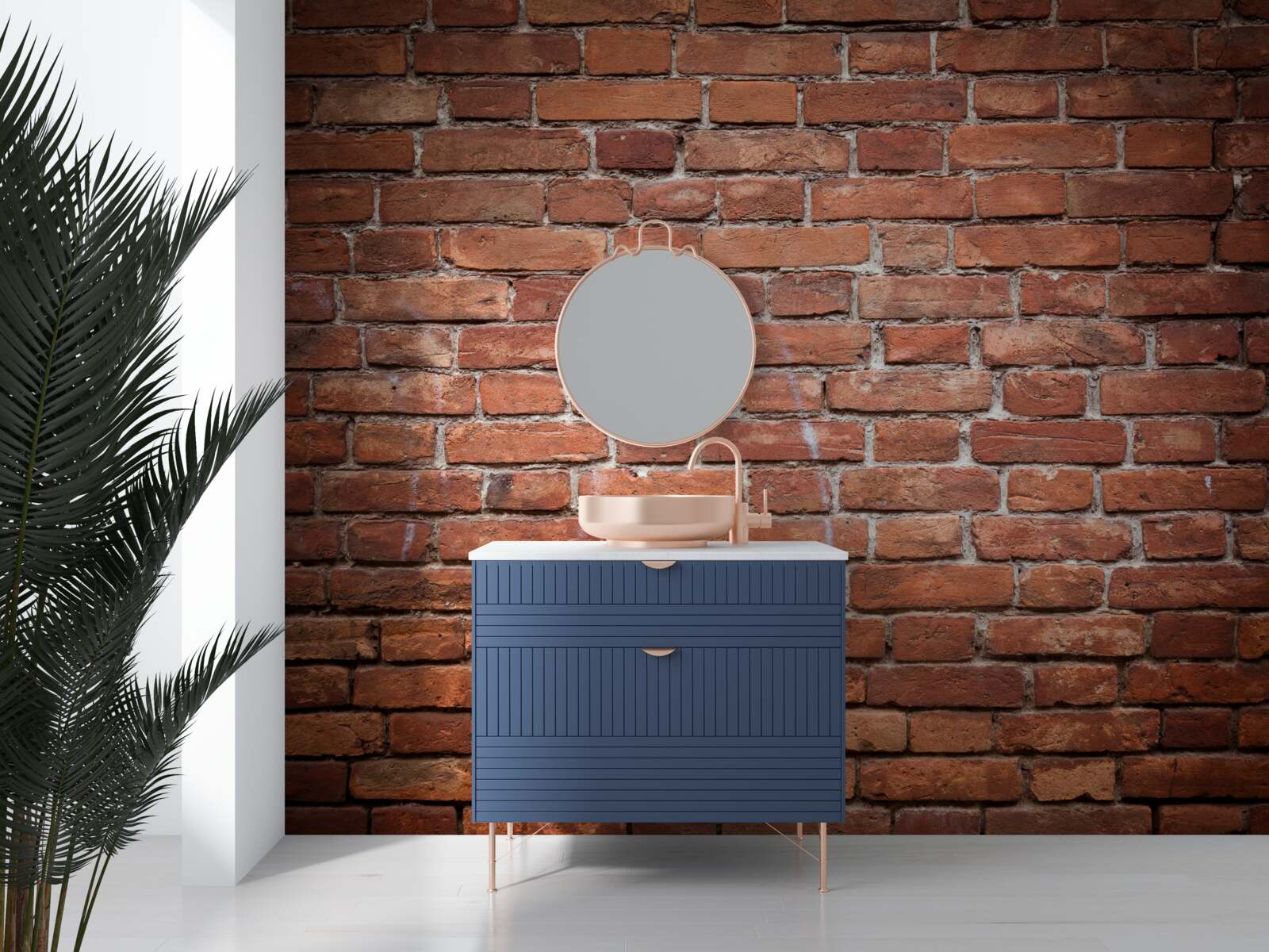 Fototapet partea pătrată a peretelui