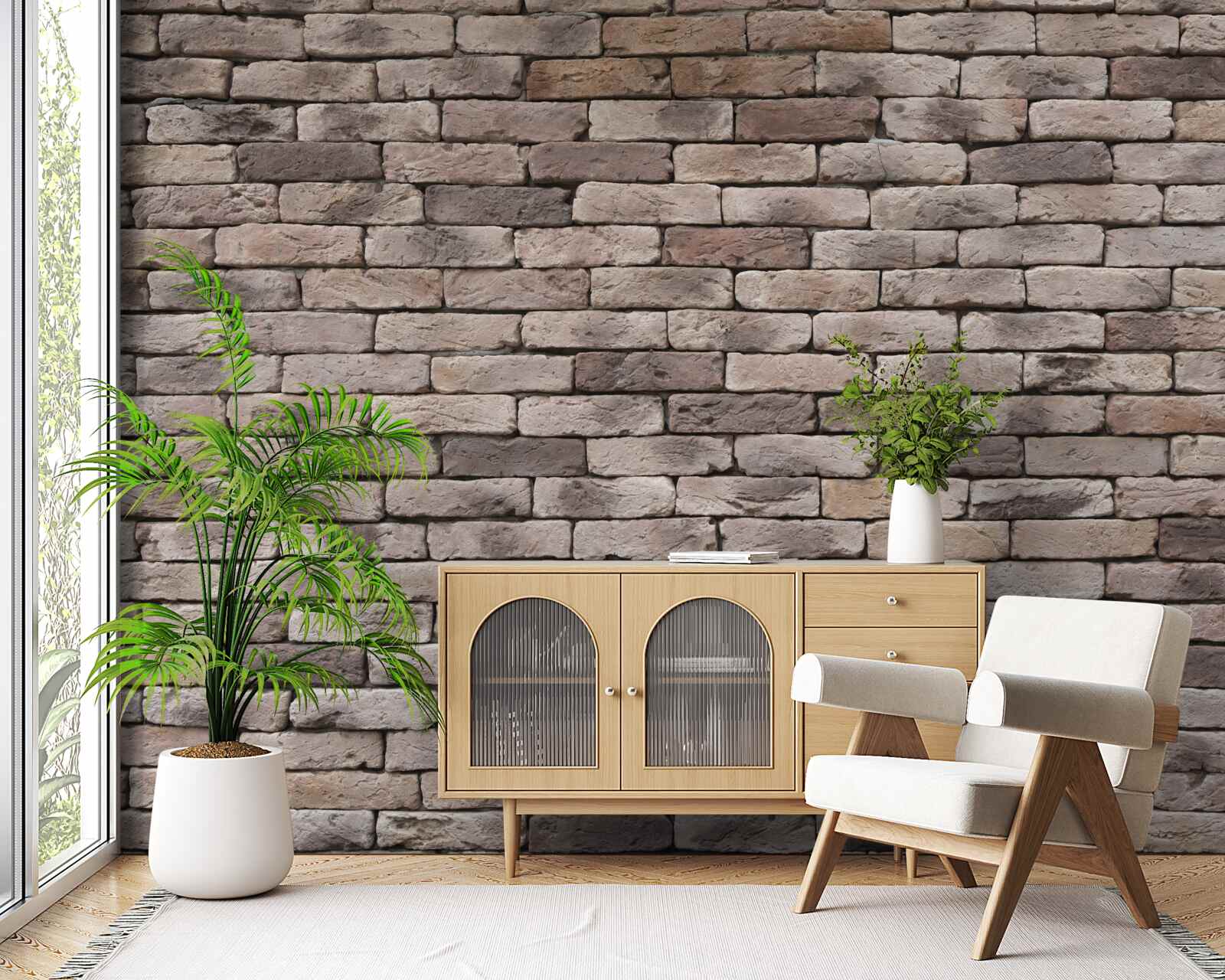 Fototapet construcție din cărămidă modelată manual