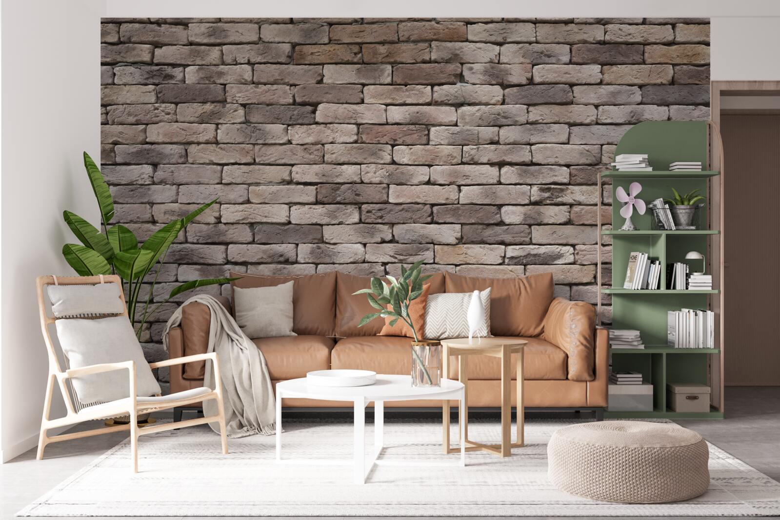 Fototapet construcție din cărămidă modelată manual