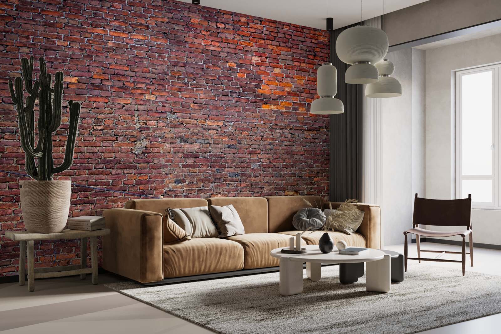 Fototapet perete vechi din cărămidă roșie