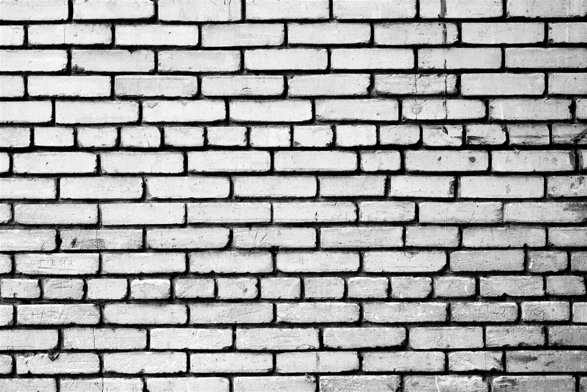 Fototapet Zid decorat cu cărămizi albe