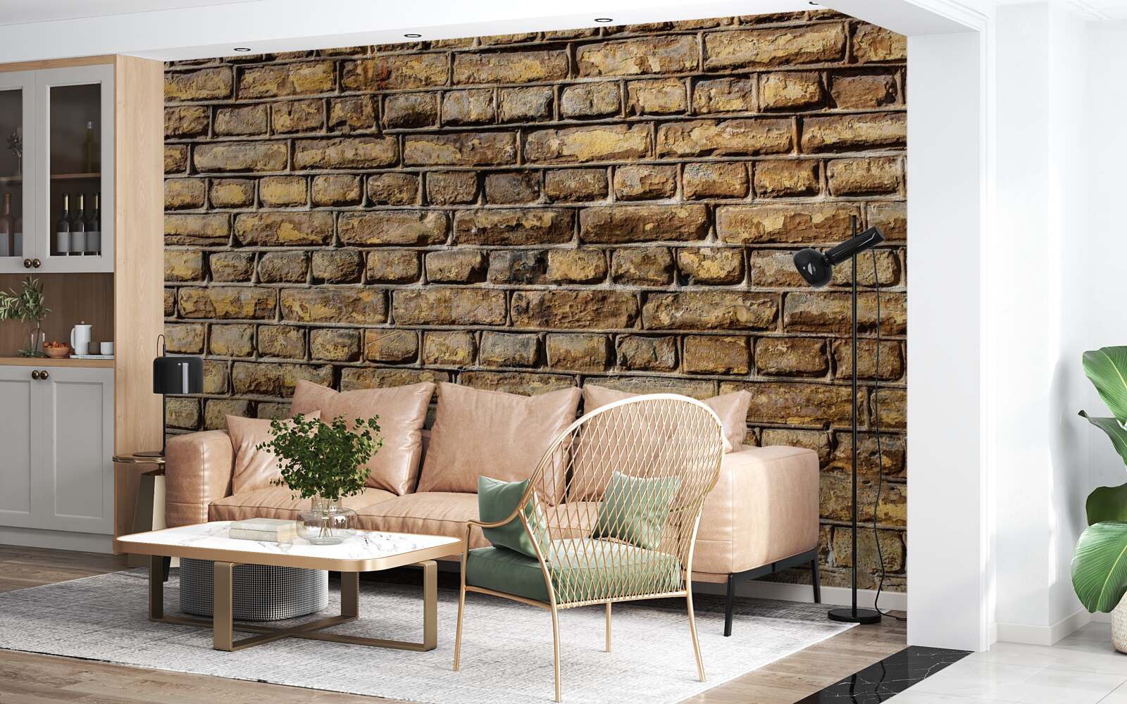 Fototapet Zid de cărămidă netratat