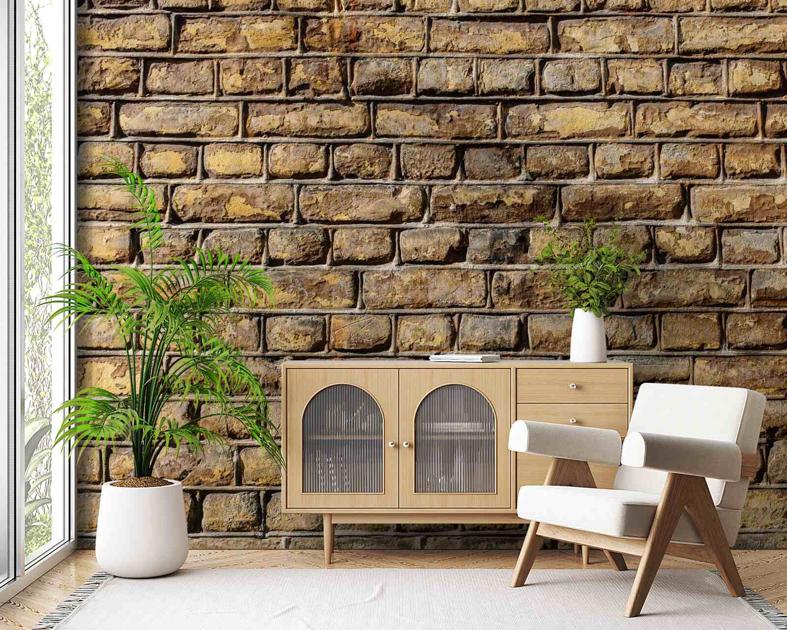 Fototapet Zid de cărămidă netratat