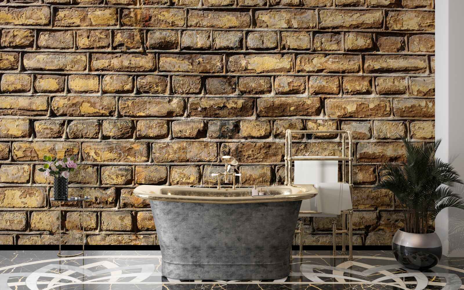 Fototapet Zid de cărămidă netratat