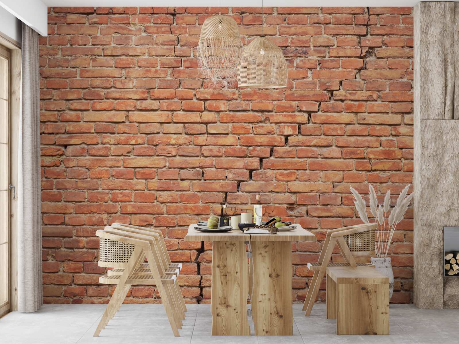 Fototapet fisură semnificativă în perete