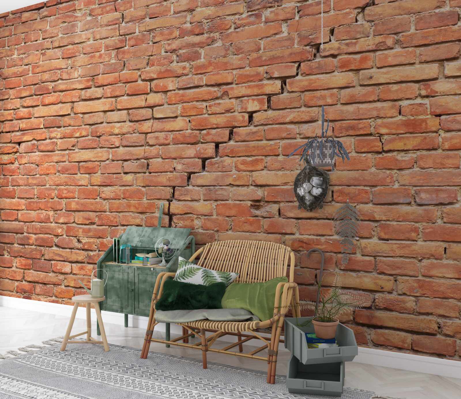 Fototapet fisură semnificativă în perete