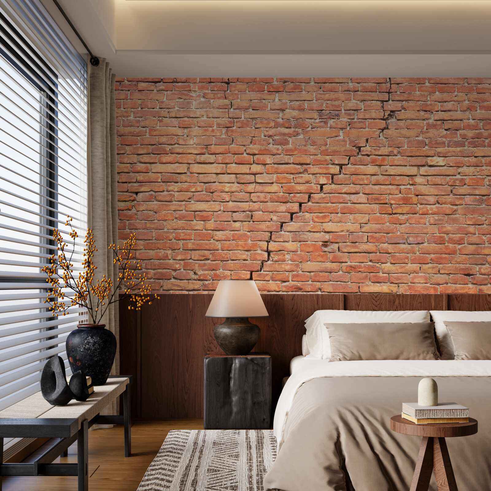 Fototapet fisură semnificativă în perete