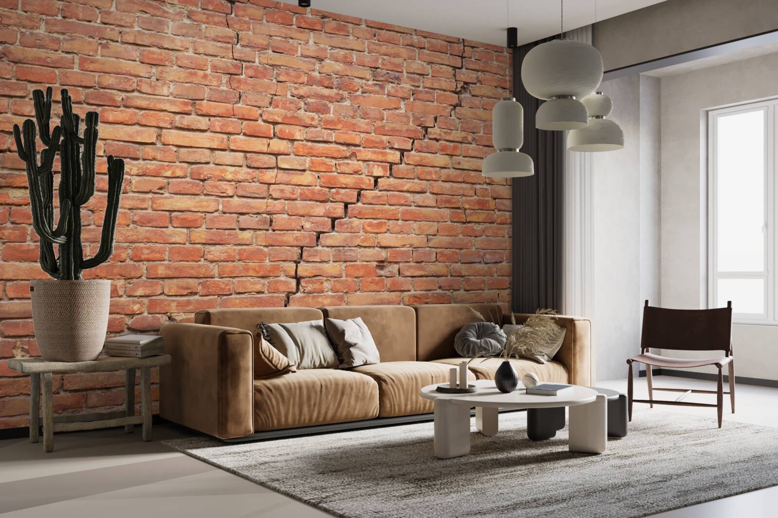 Fototapet fisură semnificativă în perete