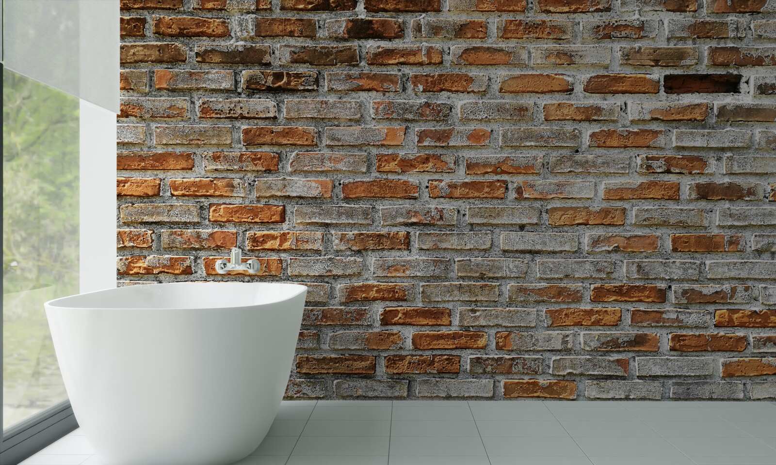 Fototapet Zid de cărămidă în diferite nuanțe