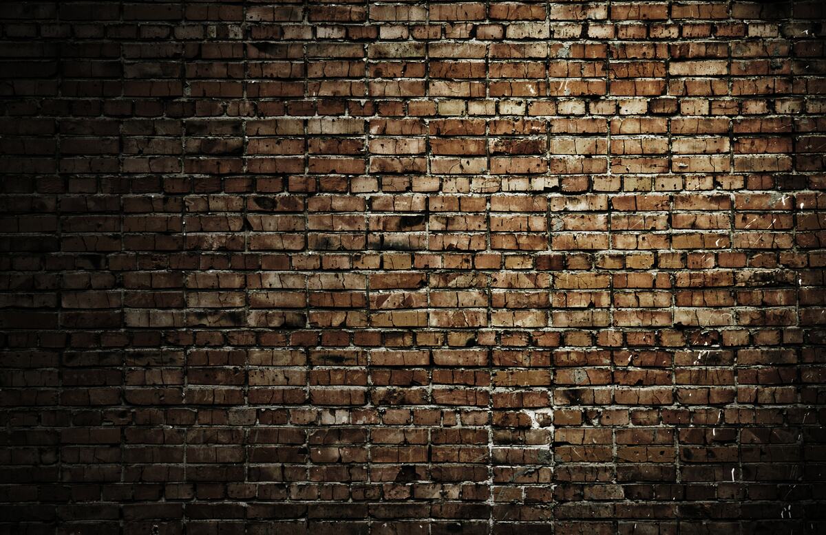 Fototapet zid de cărămidă întunecată