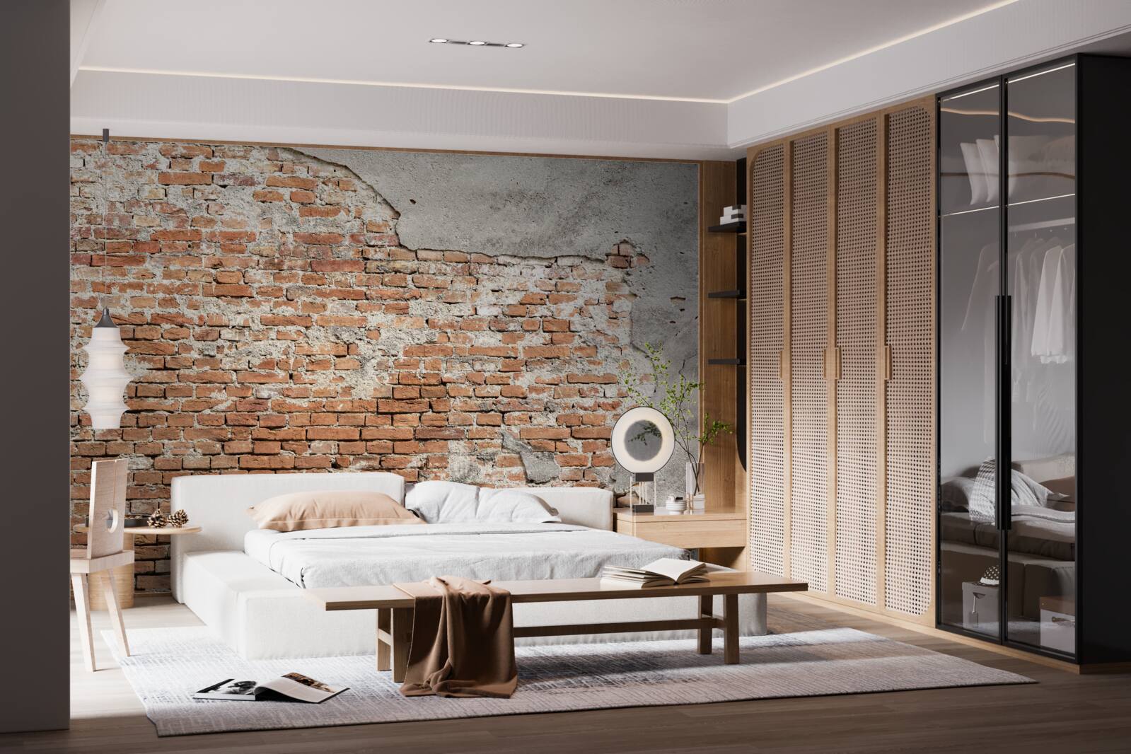 Fototapet parte a unei vechi bariere de cărămidă