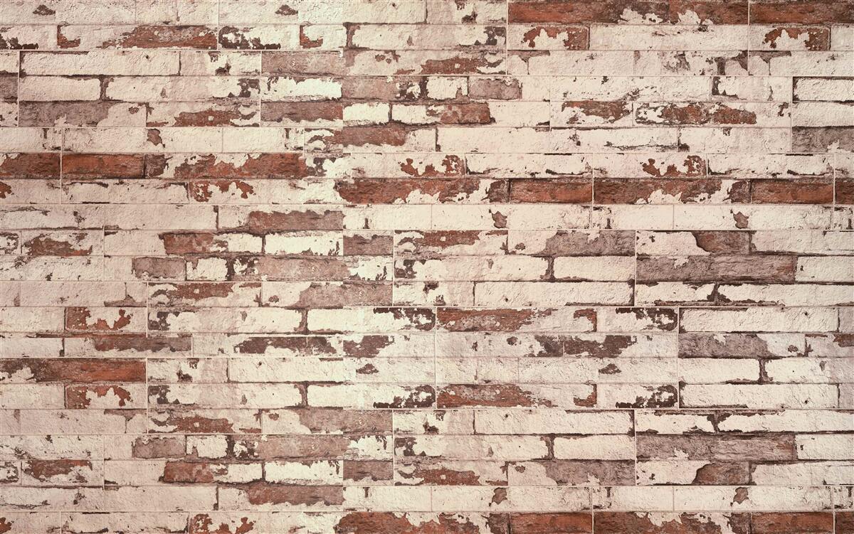 Fototapet perete vechi de cărămidă cu o suprafață zgâriată