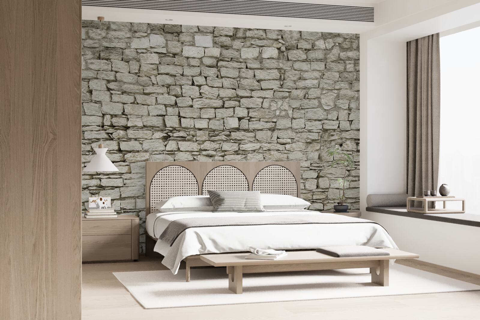 Fototapet așezarea pereților de piatră împrăștiată