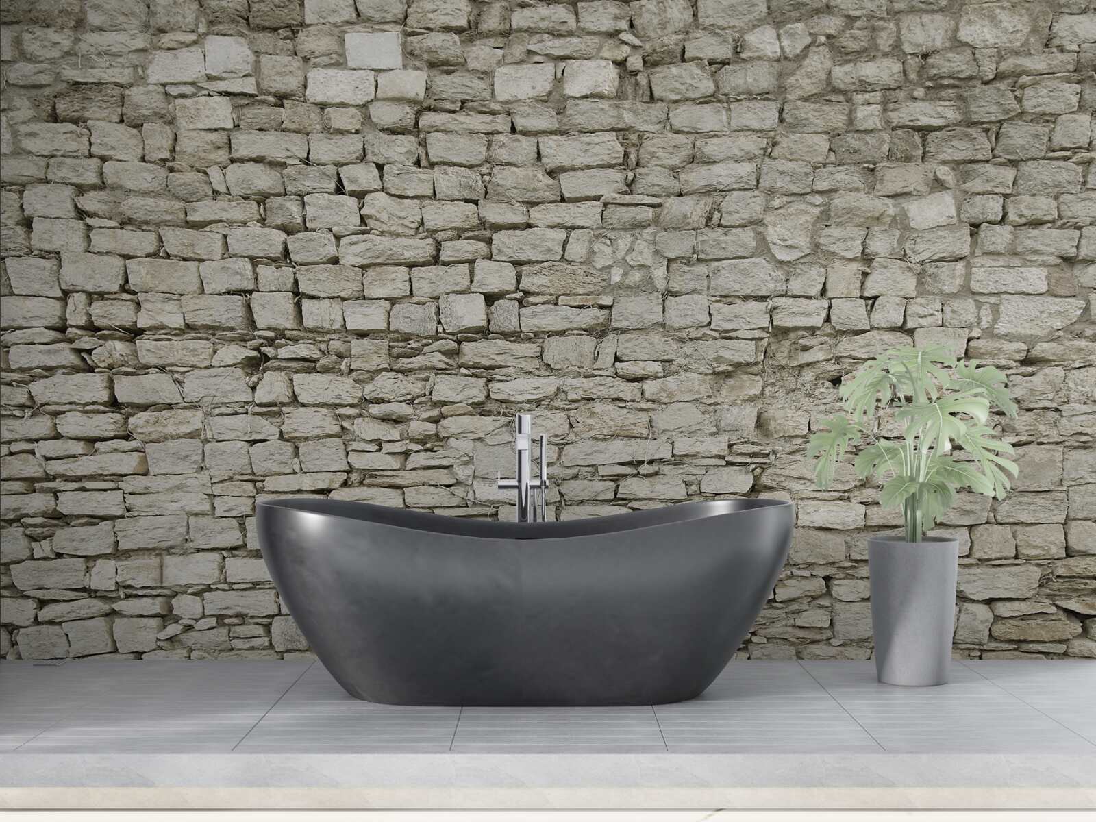 Fototapet așezarea pereților de piatră împrăștiată