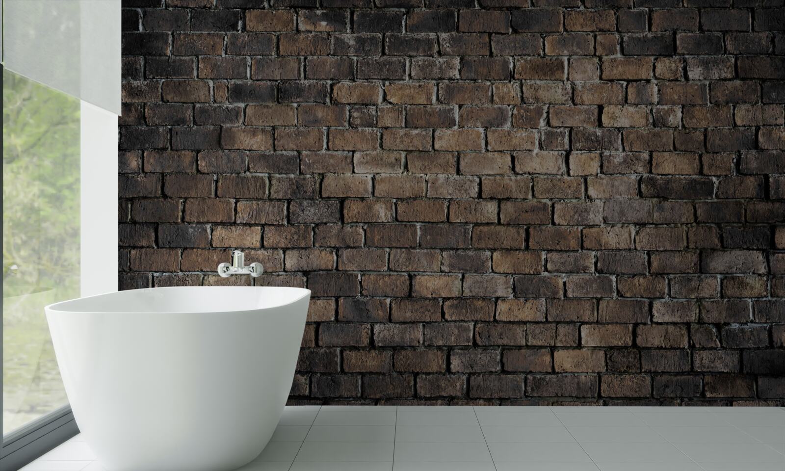 Fototapet culoarea închisă a unui zid de cărămidă