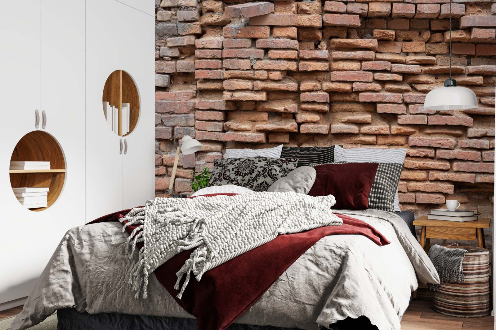 Fototapet un zid de piatră care se dărâmă