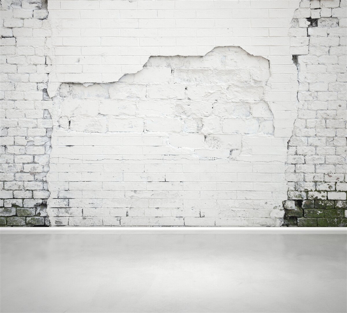 Fototapet zidărie de cărămidă expusă efectelor timpului