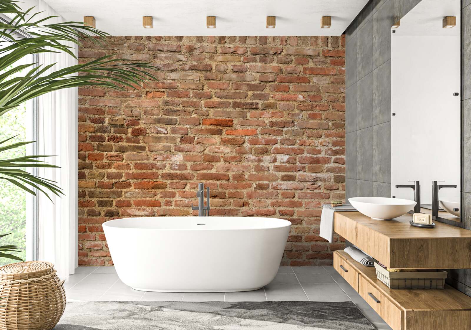 Fototapet perete vechi de cărămidă maro