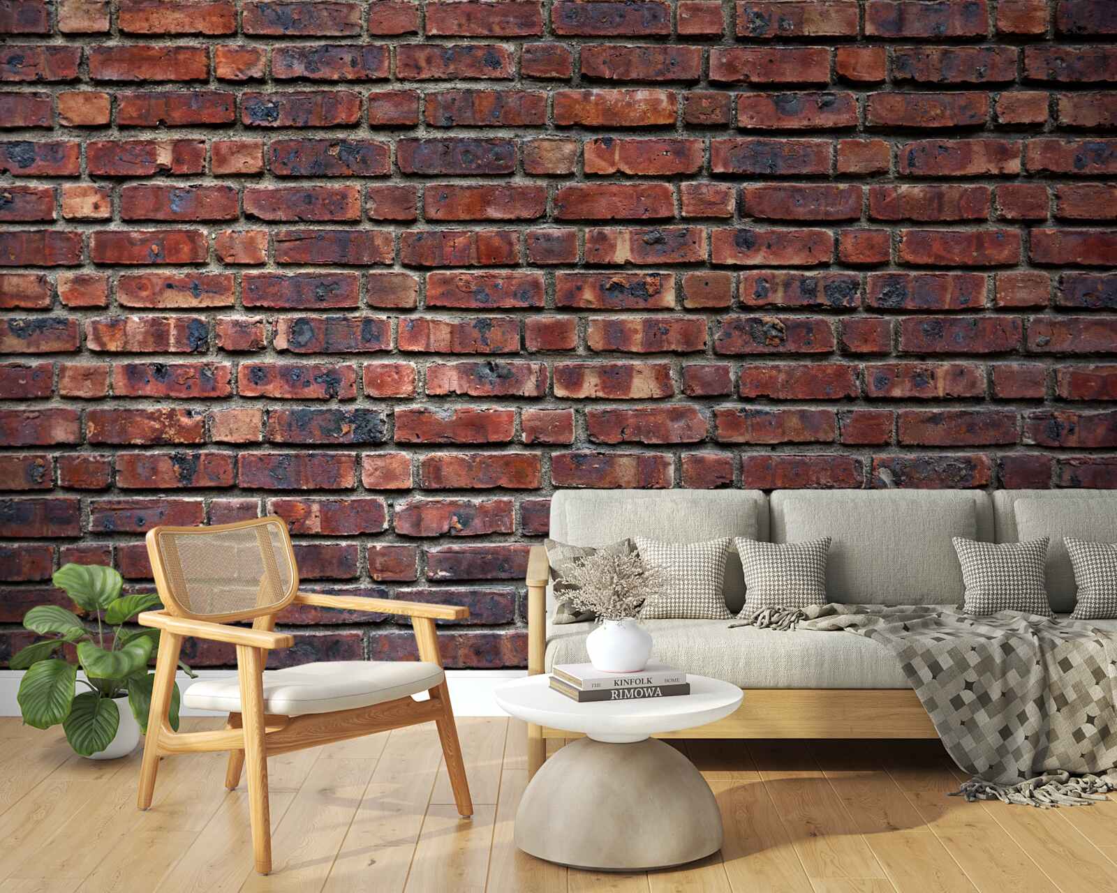 Fototapet zid de cărămidă întunecată