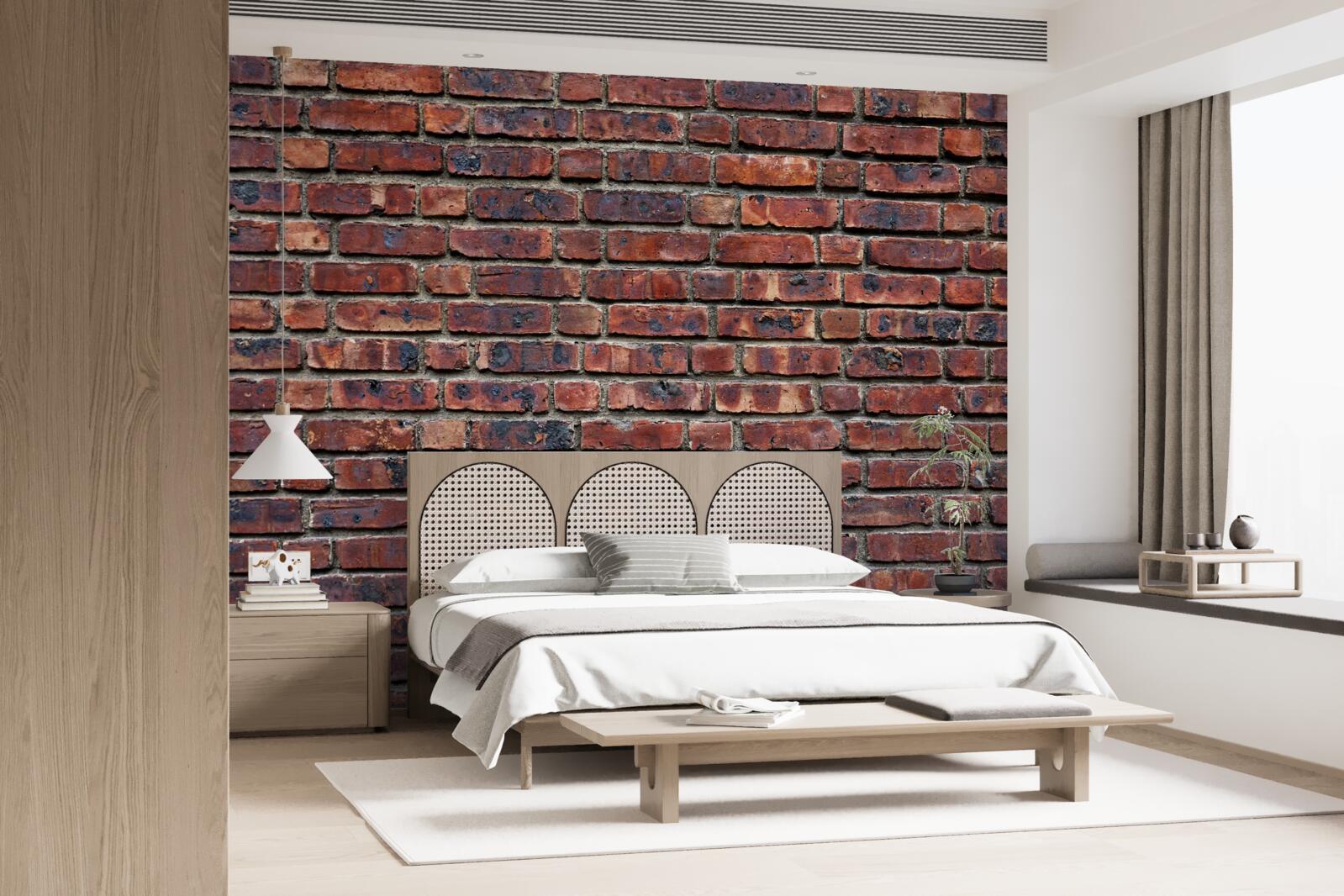 Fototapet zid de cărămidă întunecată