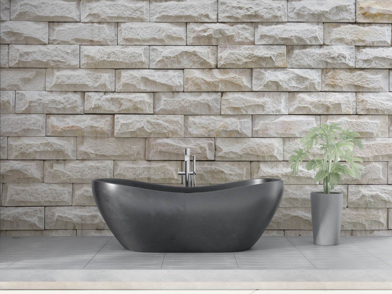 Fototapet perete de piatră ușoară