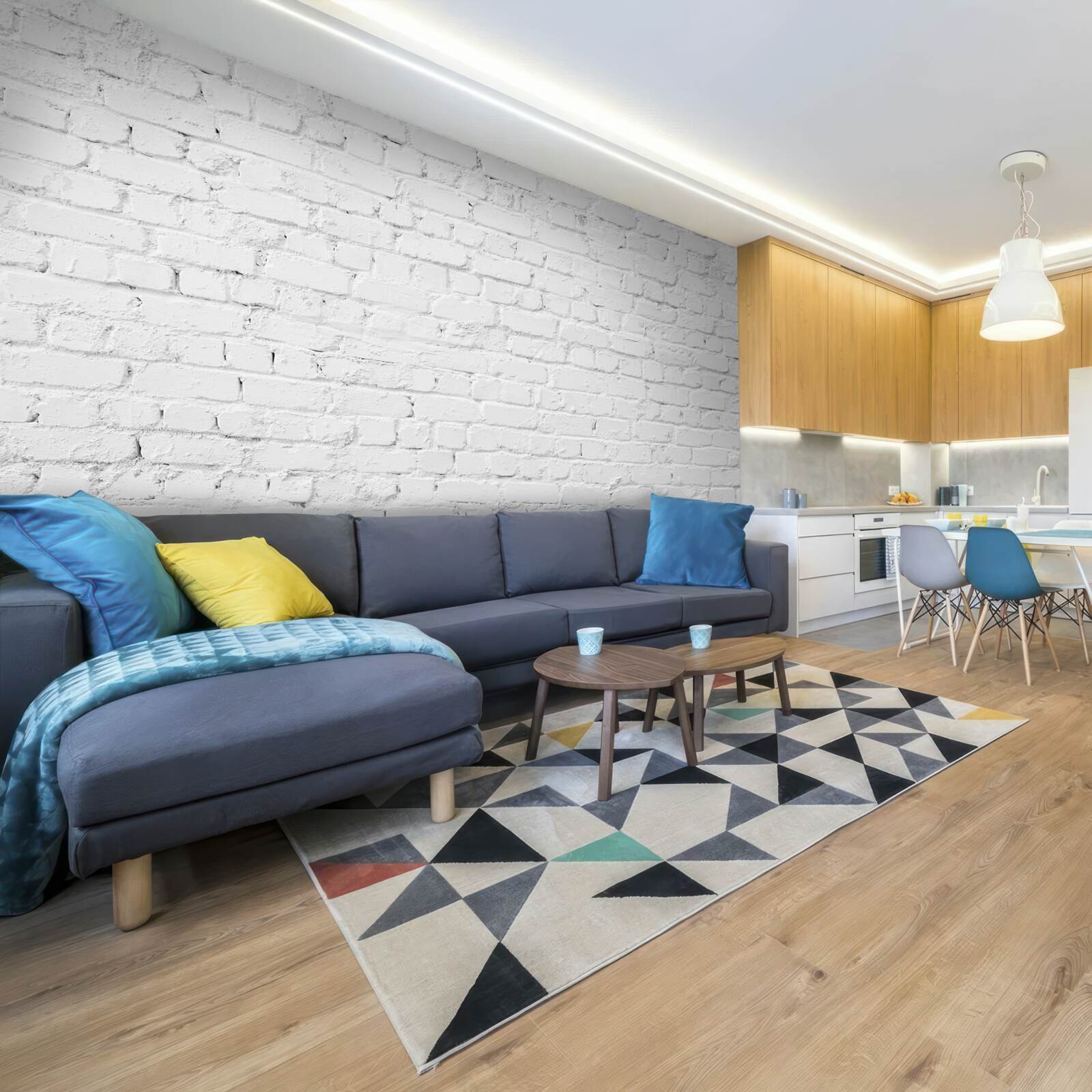 Fototapet zid de cărămidă albă