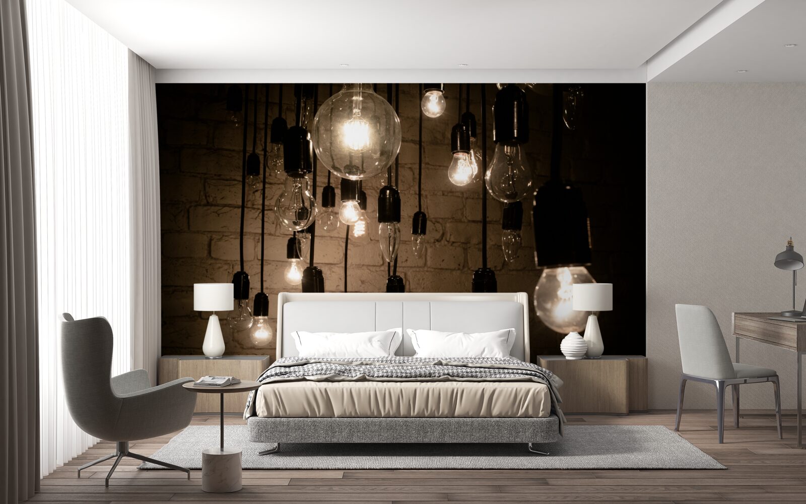 Fototapet formele becurilor sunt diferite