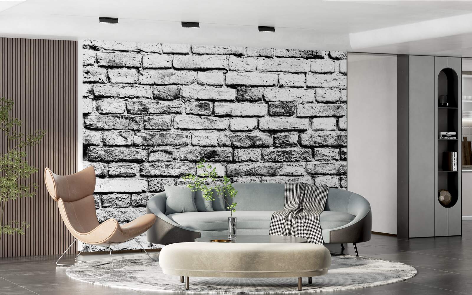 Fototapet structură de perete din cărămidă gri