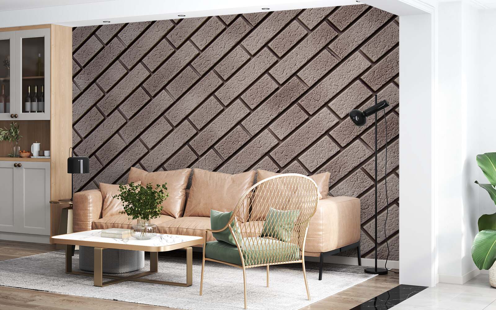 Fototapet dale de pavaj în stare perfectă